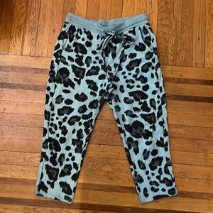 Twenty Montréal Hyper Reality Knit Leopard Print Jogger - Large